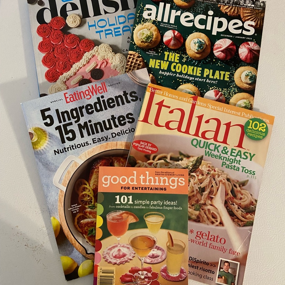 Assorted Cooking Magazine Bundle